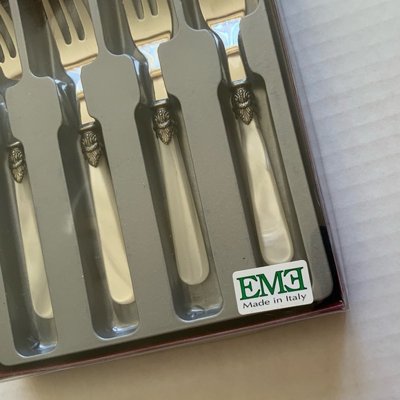 EME Italy Napoleon Cocktail/Seafood Forks 18/10 Set of 4 - Picture 11 of 13